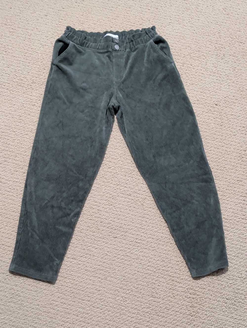 abercrombie kids Girl's Olive Corduroy Pull-On Pants
